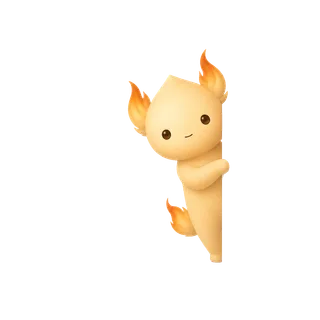 Tumsy, the mascot, peeking